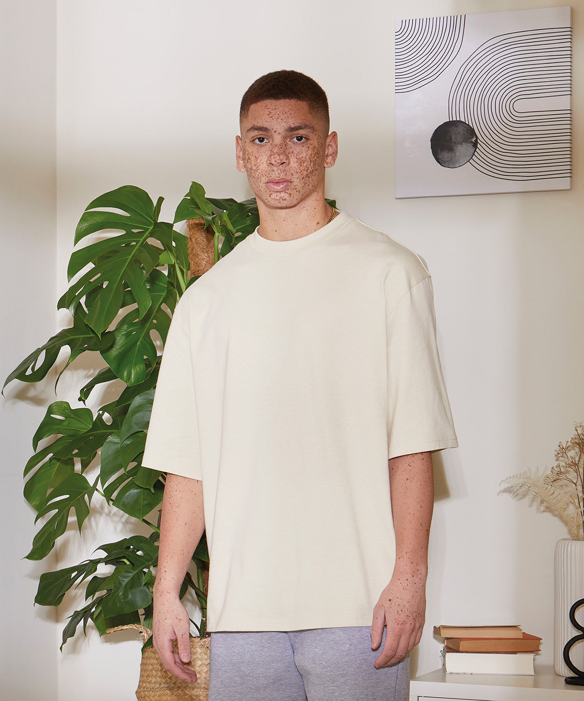 Build Your Brand Oversized Sleeve Tee