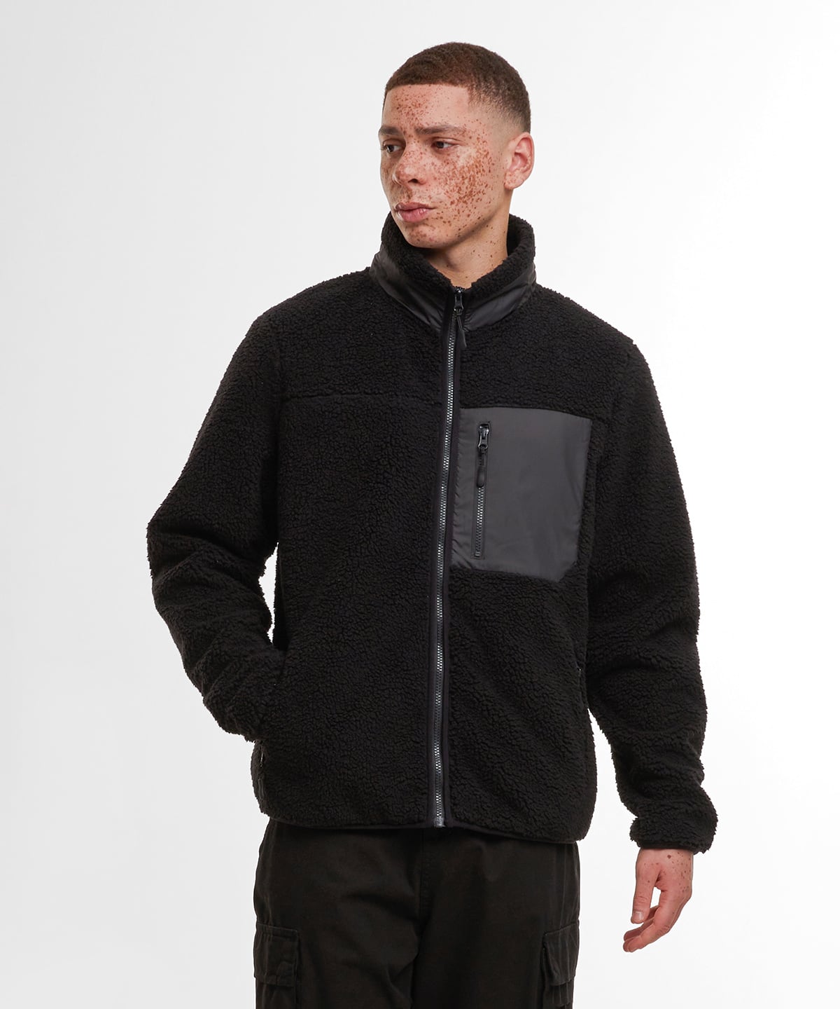 Build Your Brand BY406 Bonded Sherpa Jacket