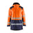 Blaklader Winter Parka Hi-Vis 4457 #colour_orange-navy-blue