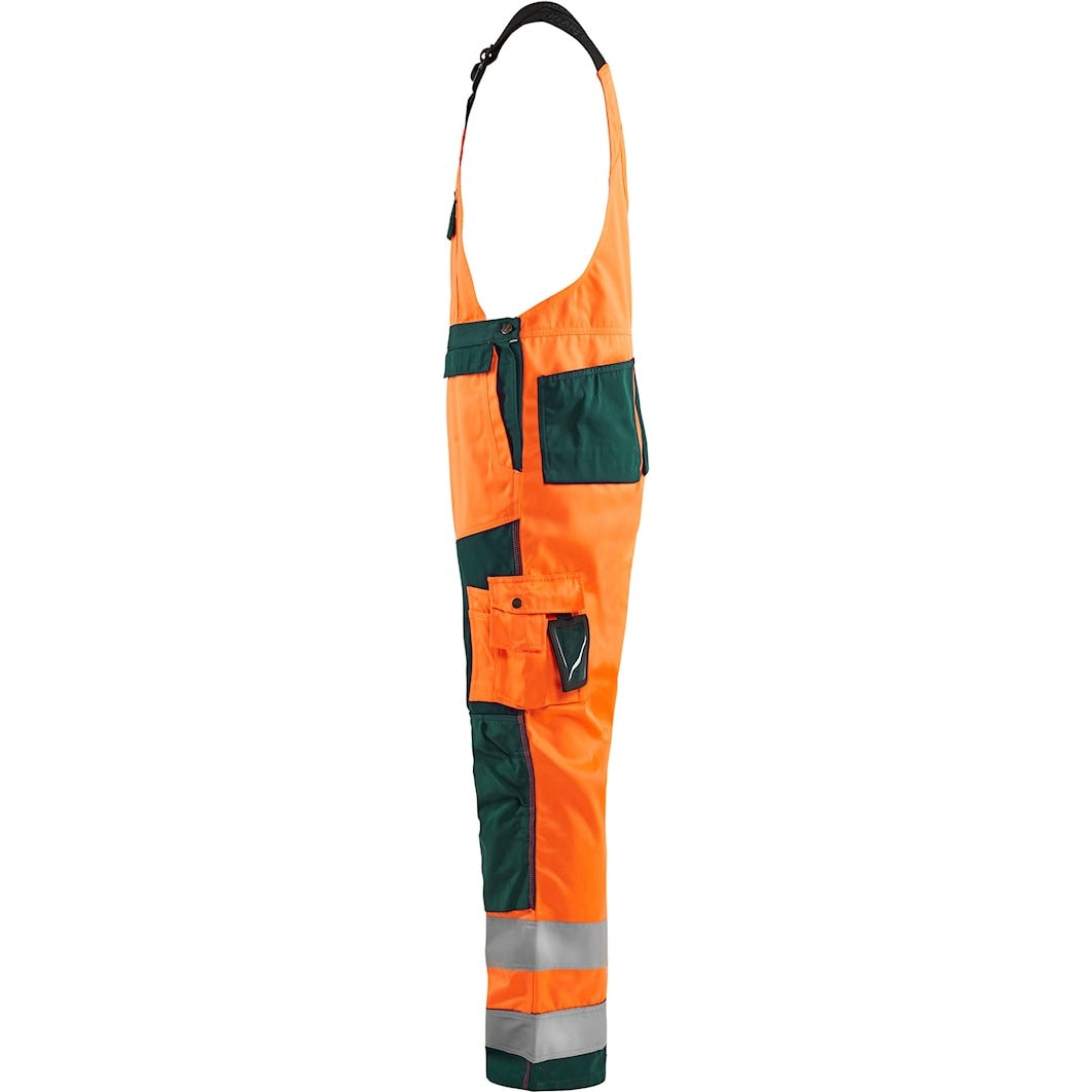 Blaklader Hi-Vis Bib Trousers 2660 - Orange/Green