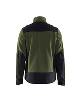 Blaklader Knitted Jacket with Softshell 5942 #colour_autumn-green-black