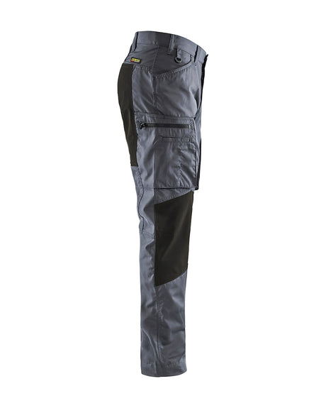 Blaklader Service Trousers with Stretch 14591845 #colour_grey-black