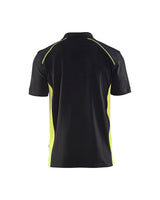 Blaklader Polo Shirt 3324 #colour_black-hi-vis-yellow