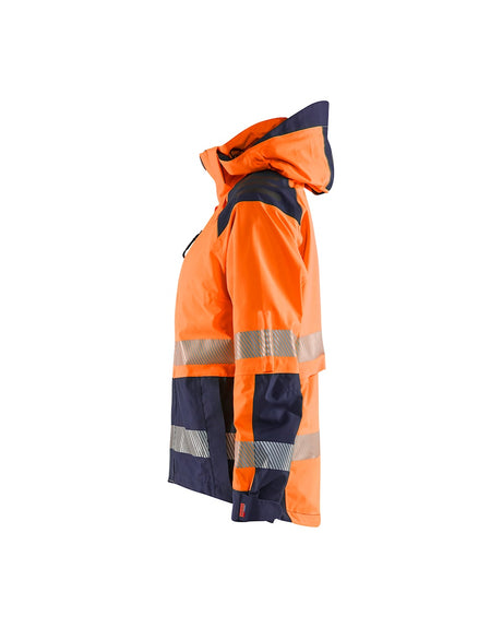 Blaklader Women's Shell Jacket Hi-Vis 4436 #colour_orange-navy-blue