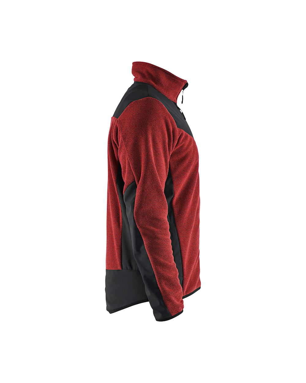 Blaklader Knitted Jacket with Softshell 5942 #colour_burned-red-black