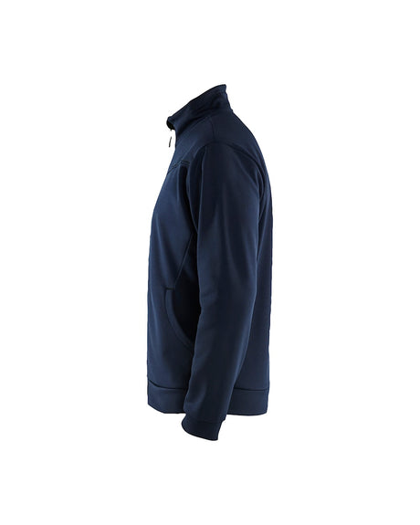 Blaklader Sweatshirt with Full Zip 3362 #colour_dark-navy-black