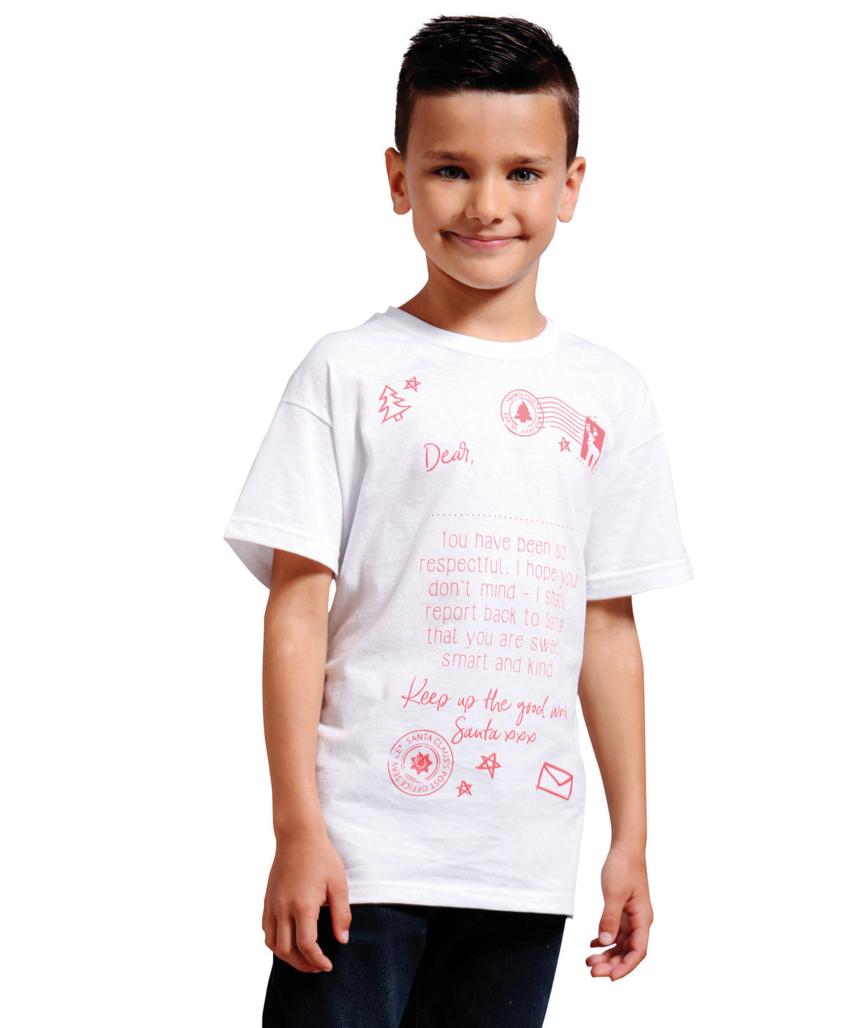 The Christmas Shop Personalisable Kids Letter To Santa Tee