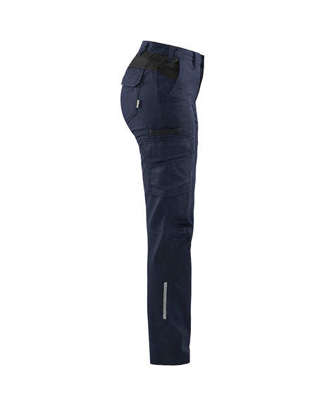 Blaklader Women's Industry Trousers Stretch 7144 #colour_dark-navy-black