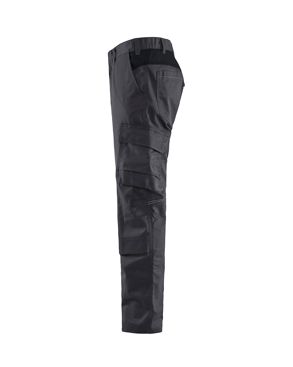 Blaklader Industry Trousers Stretch with Knee Pad Pockets 1448 #colour_mid-grey-black