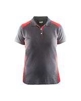 Blaklader Women's Polo Shirt 3390 #colour_grey-red