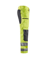 Blaklader Hi-Vis Trousers with Stretch 1585 - Hi-Vis Yellow/Mid Grey