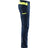 Blaklader Industry Trousers Stretch with Knee Pad Pockets 1448 #colour_dark-navy-blue-hi-vis-yellow