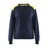 Blaklader Sweatshirt Women 3408 #colour_dark-navy-blue-hi-vis-yellow