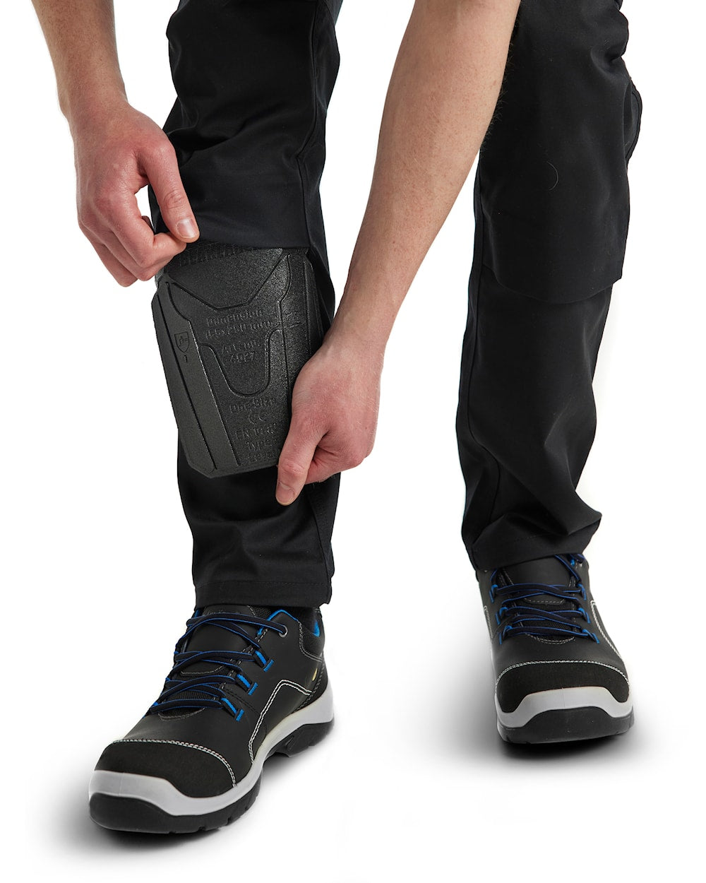 Blaklader Industry Trousers Stretch with Knee Pad Pockets 1448 - Black #colour_black