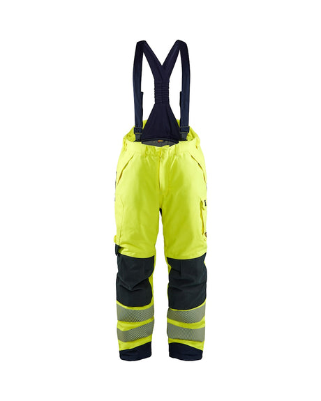 Blaklader Multinorm Winter Bib Overall 1817 #colour_hi-vis-yellow-navy-blue