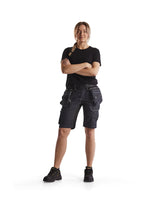 Blaklader Women's Craftsman Shorts X1900 Stretch 7992 #colour_navy-blue-black