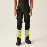 Regatta Professional Mens Hi-Vis X-Pro Stretch Holster Trousers - Class 1
