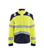 Blaklader Multinorm Inherent Jacket 4089 #colour_hi-vis-yellow-navy-blue