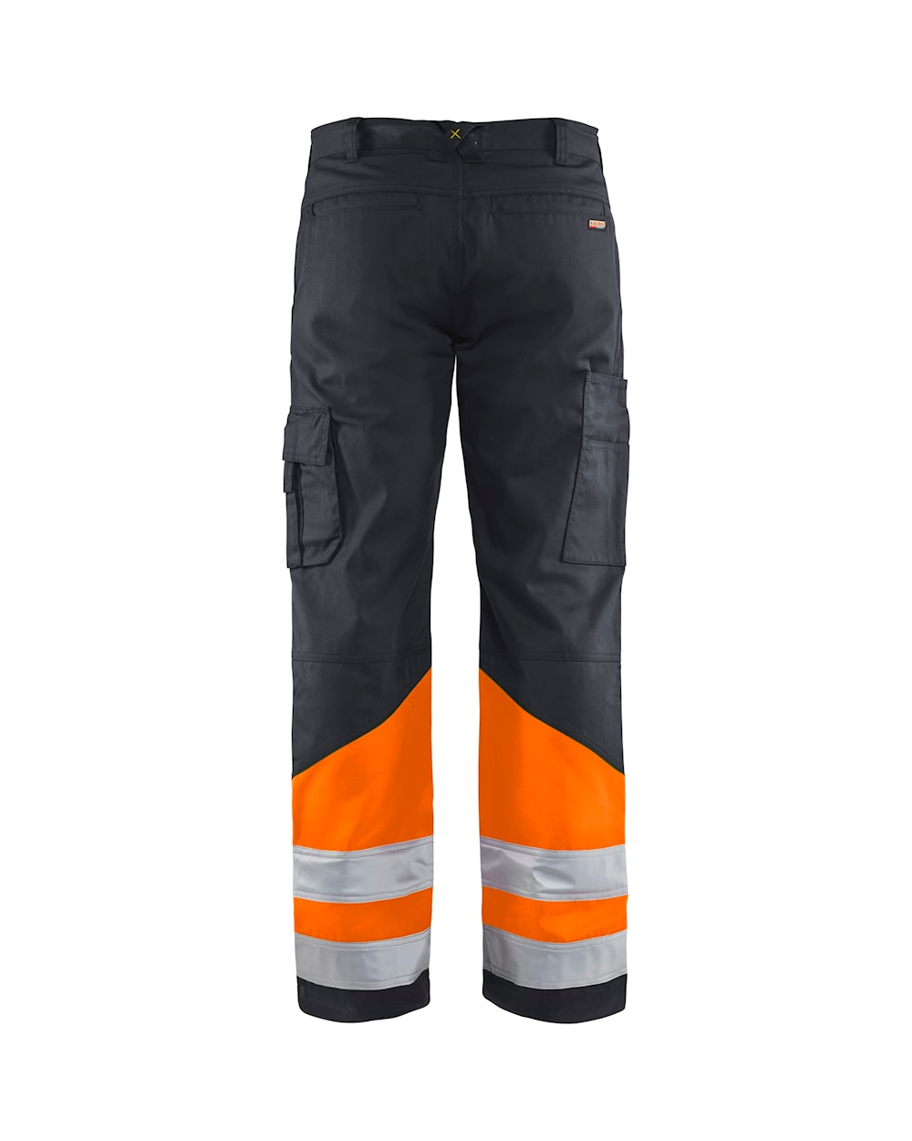 Blaklader Hi-Vis Trousers 1564 - Mid Grey/ Hi-Vis Orange