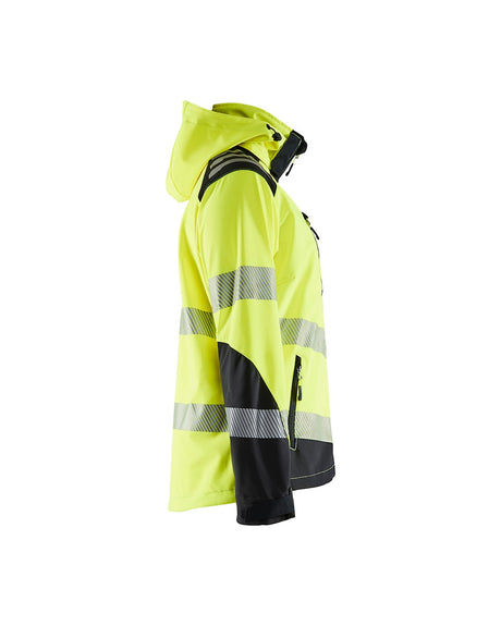 Blaklader Women's Hi-Vis Softshell Jacket 4791 #colour_hi-vis-yellow-black