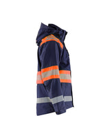 Blaklader Shell Jacket Hi-Vis 4420 #colour_navy-blue-orange