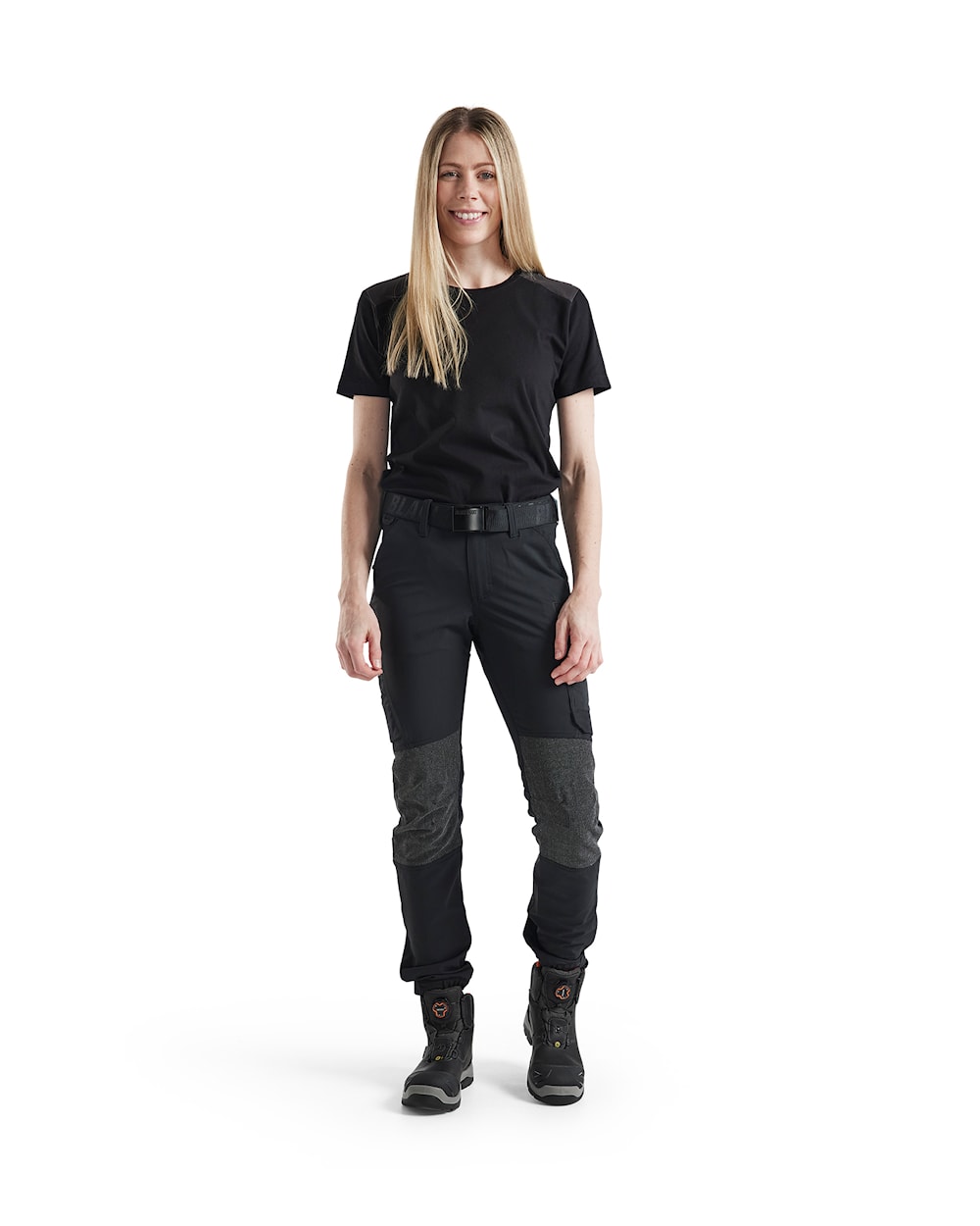 Blaklader Ladies 4-Way Stretch Service Trousers 7122 #colour_black-dark-grey