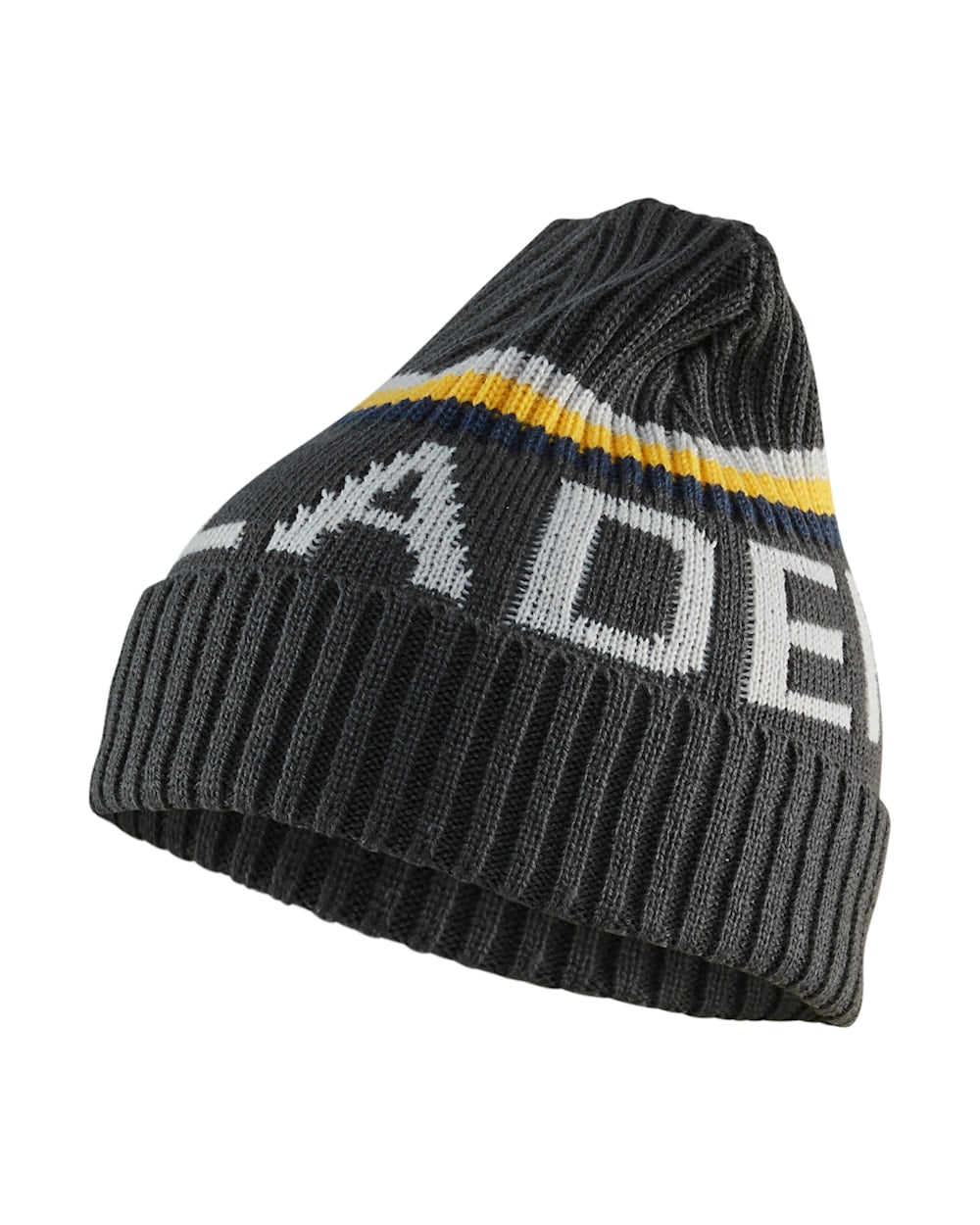 Blaklader Knitted Hat 2064 #colour_dark-grey-yellow