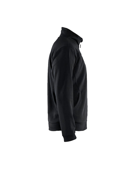 Blaklader Sweatshirt with Full Zip 3362 #colour_black-dark-grey