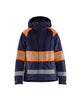 Blaklader Women's Winter Jacket Hi-Vis 4470 #colour_navy-blue-orange