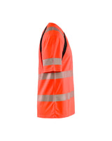 Blaklader Uv Hi-Vis T-Shirt 3397 #colour_red-hi-vis-black