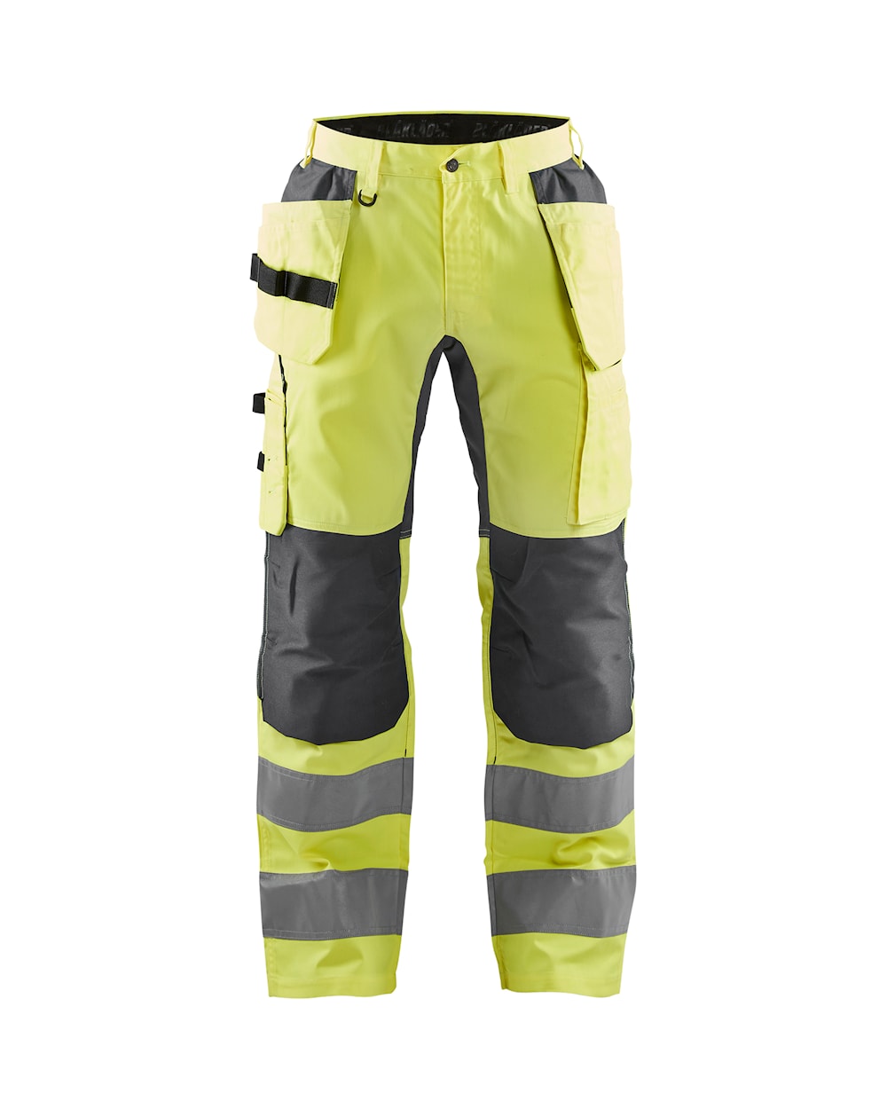 Blaklader Hi-Vis Trousers with Stretch 1552 - Hi-Vis Yellow/Mid Grey