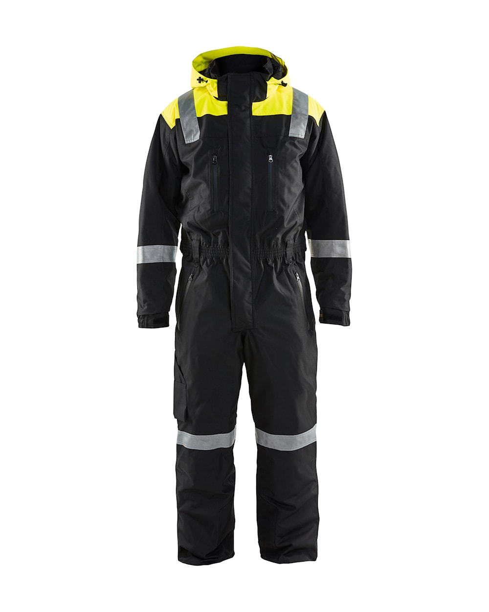 Blaklader Winter Coverall 6787 #colour_black-hi-vis-yellow