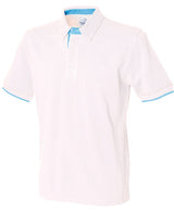 Front Row Contrast Piqué Polo Shirt