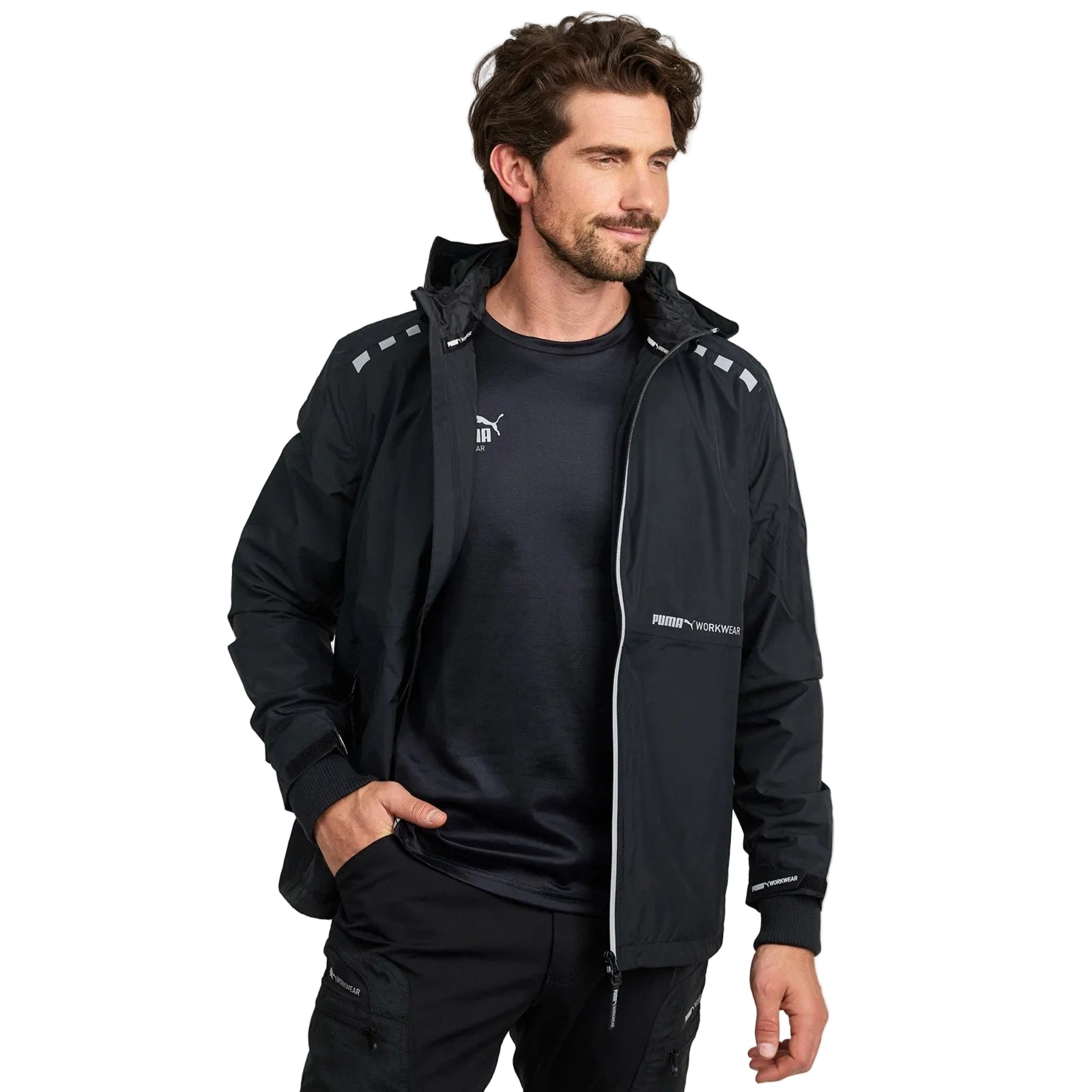 Puma Workwear Rain Jacket Carbon