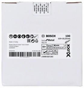 Bosch Professional X-LOCK Fibre Sanding Discs - 125mm G100 R574 - Best for Metal