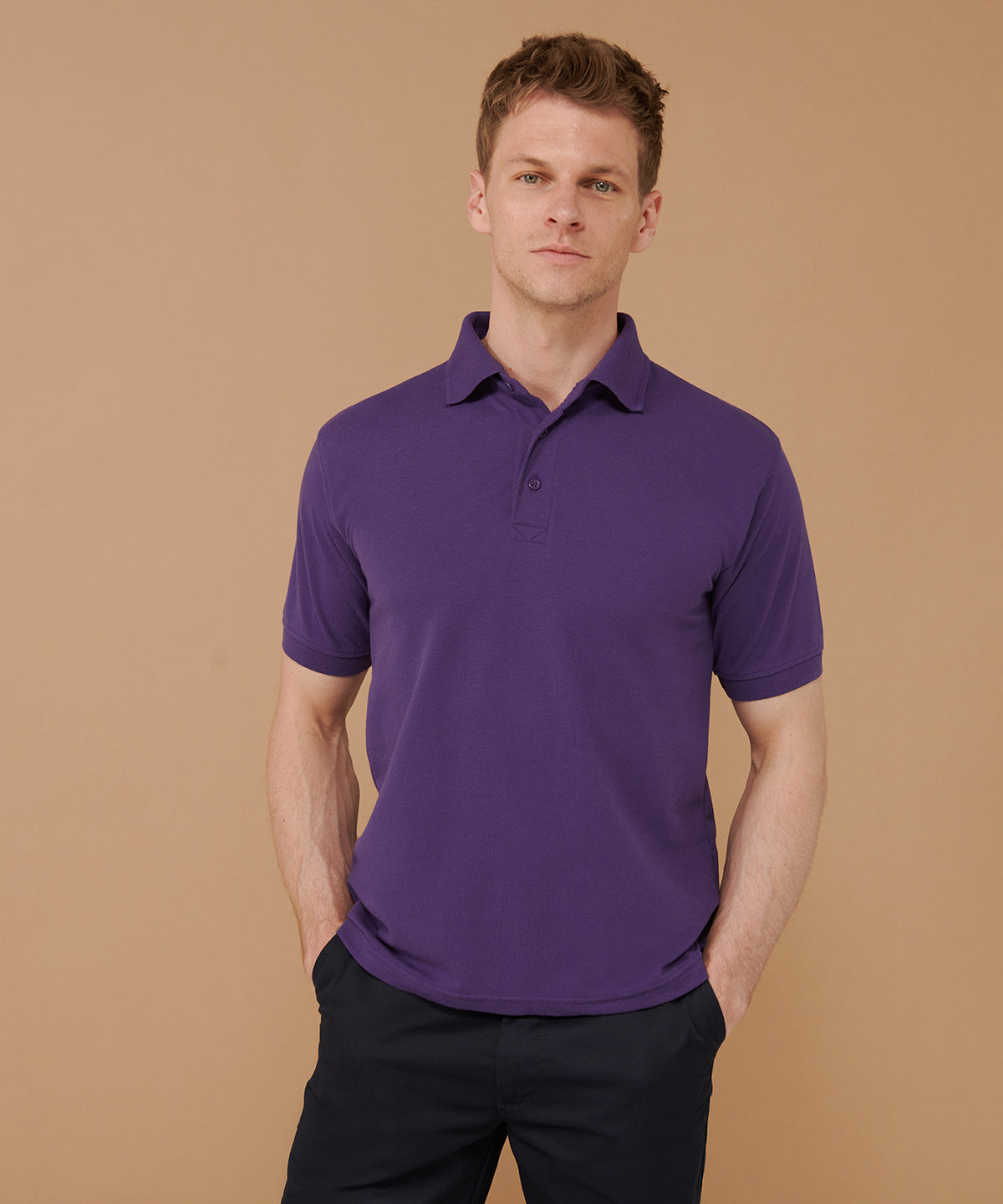 Henbury 65/35 Classic Piqué Polo Shirt - Charcoal