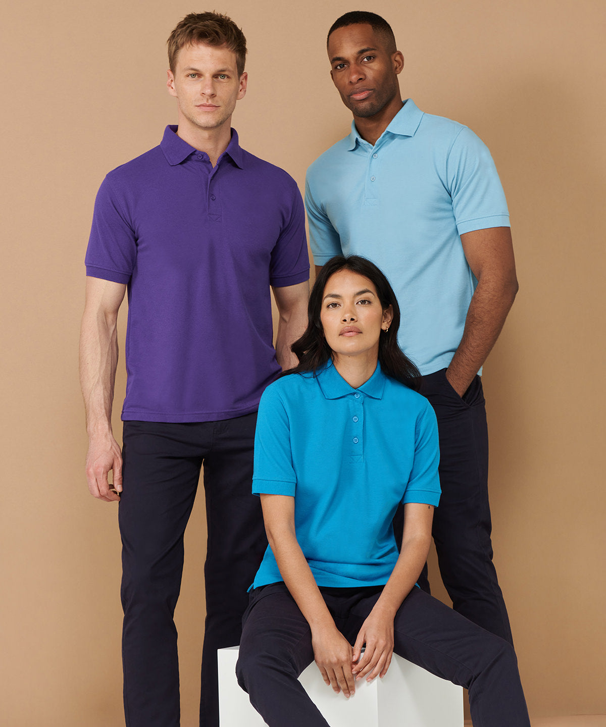 Henbury 65/35 Classic Piqué Polo Shirt - Magenta