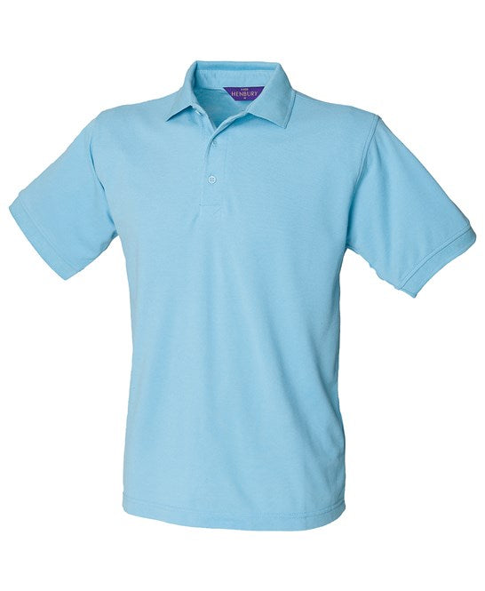 Henbury 65/35 Classic Piqué Polo Shirt - Sky†