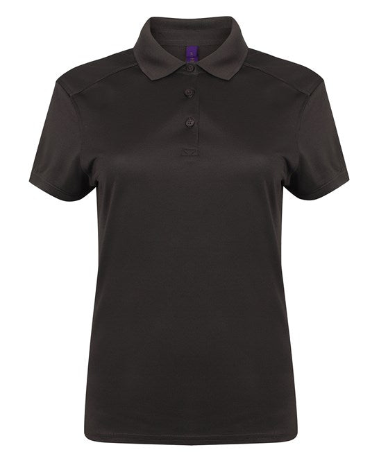 Henbury Women's Stretch Polo Shirt With Wicking Finish (Slim Fit)