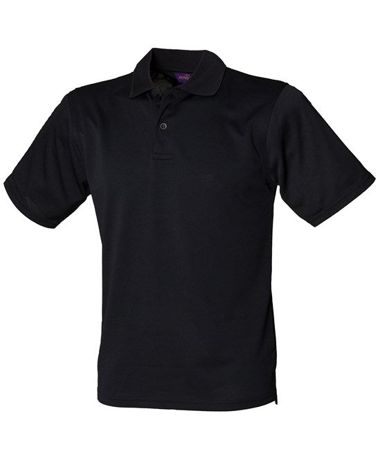 Henbury Coolplus® Polo Shirt - Black*