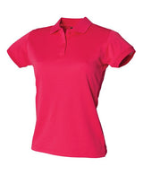 Henbury Women's Coolplus® Polo Shirt - Bright Pink