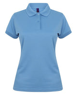 Henbury Women's Coolplus® Polo Shirt - Mid Blue