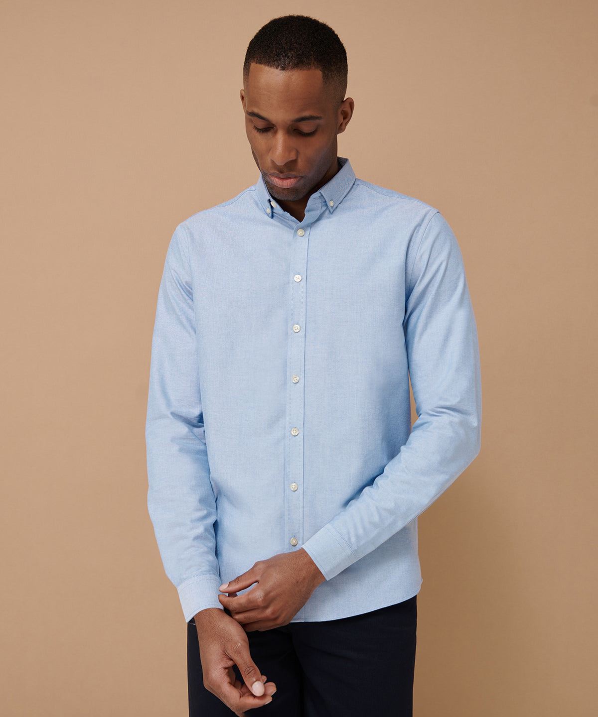 Henbury Modern Long Sleeve Oxford Shirt