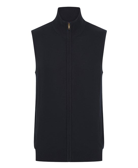 Henbury HB711 Sleeveless Zip-Through Jumper
