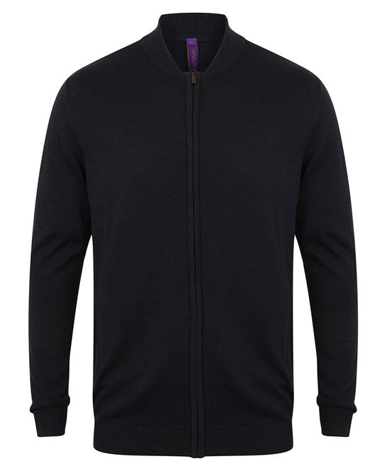 Henbury Unisex Zip-Through Cardigan