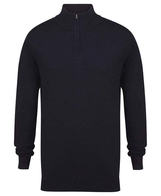 Henbury ¼ Zip Jumper