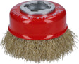 Bosch Professional X-LOCK Cup Brush - Crimped 70 Brass Brushes, 70mm, 0.3mm Thickness