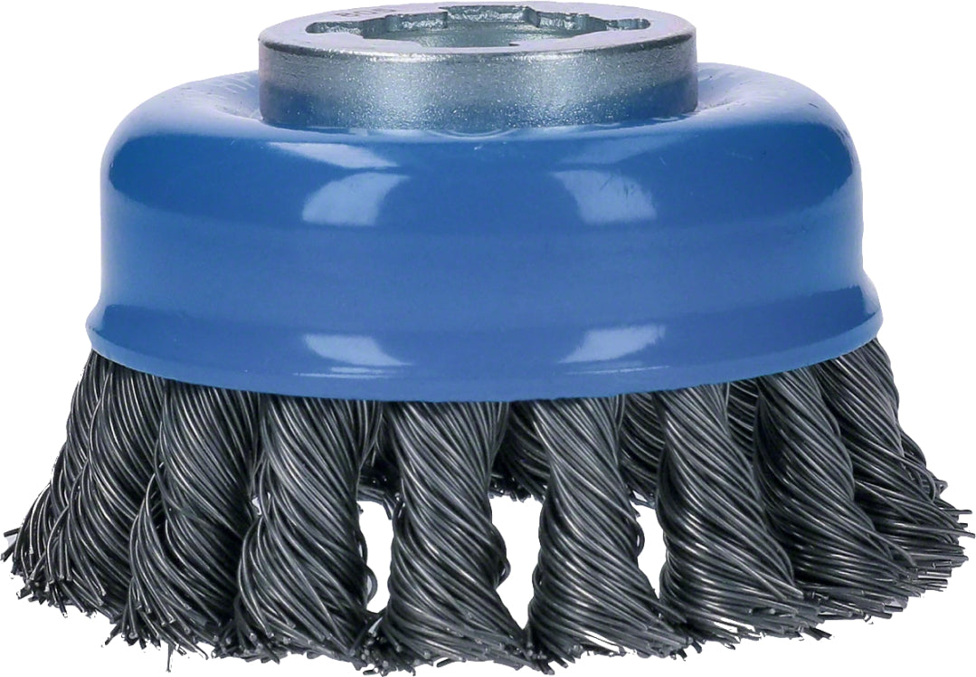 Bosch Professional X-LOCK Cup Brush - Knotted, Steel, 75mm, 0.35mm Thickness