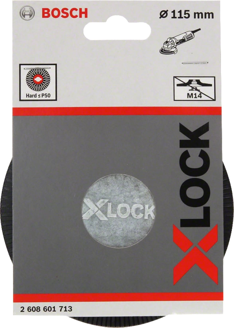 Bosch Professional X-LOCK Backing Pad - Hard, 115mm, 13,300 RPM