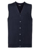 Russell Collection V-Neck Sleeveless Knitted Cardigan